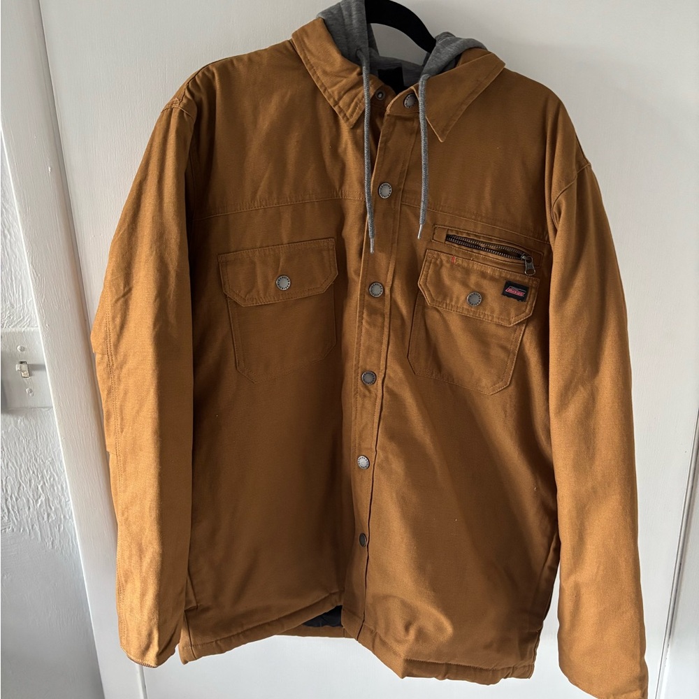 Dickies Tan Hooded Work Jacket